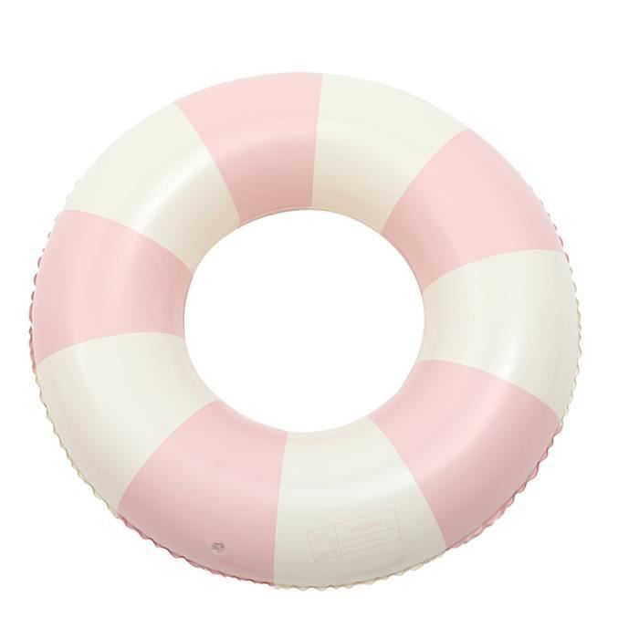 Bouée de Natation de Rond, Anneau de Natation Bouée, Gonflable Rétro Rayée en PVC Bouée Piscine, Gonflable pour Piscine, Décoration pour Fête de Piscine Plage Partie Jeux Vacances (Bleu