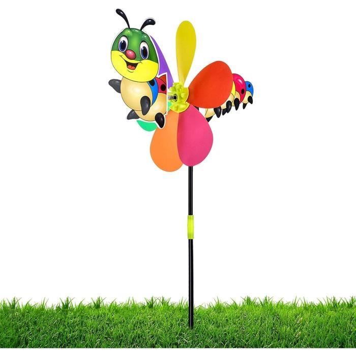Spinner à Vent Montgolfière Colorée - Moulin à Vent Jardin Cinétique Décor Suspendu