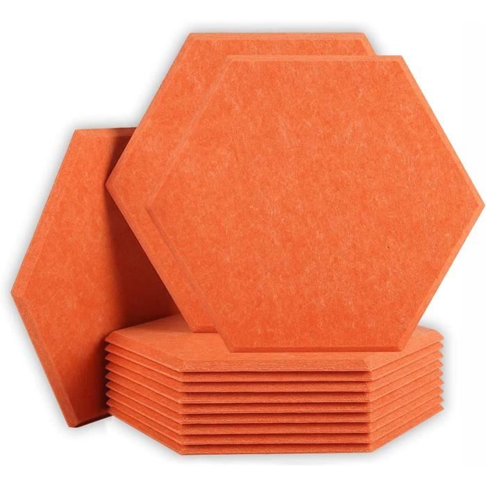 Panneaux Acoustiques En Mousse Pyramidale - Lot De 12 - 30x30x5 Cm - Absorption Du Bruit, Réduction Des échos - Pour Studio, Bureau, Mur - 10