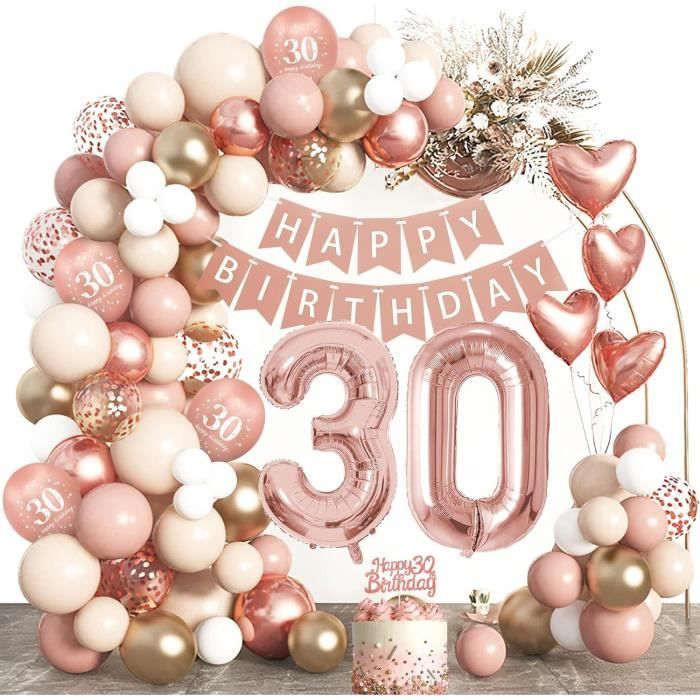 Fond Anniversaire 30ème Ballons Scintillants Personnalisée RR12-3