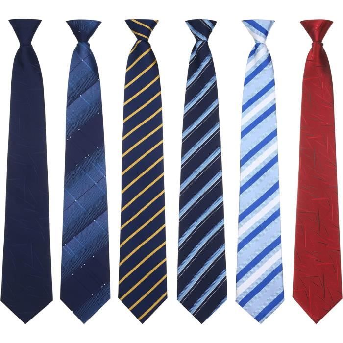 Cravatta Uomo A Righe In Poliestere - 145cm - Nodo Windsor - Colore Unito