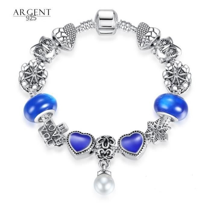 perles pandora bleu perles pandora bleu