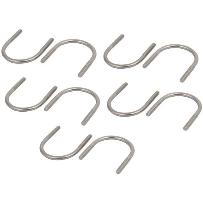 Lot De 50 Boulons En U En Forme De U En Acier Inoxydable 304 Pour œillet D'étrave De Poupe Accessoire De Remplacement M6x8 93909008