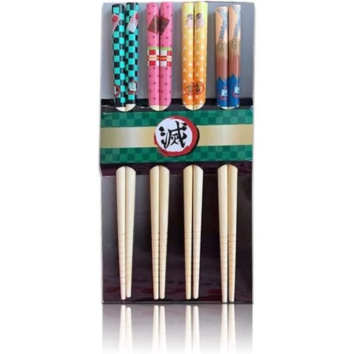 5 Paires De Baguettes En Bois De Santal Rouge Naturel, Baguettes Japonaises Réutilisables