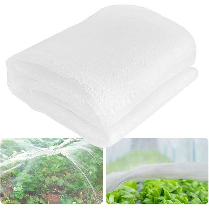 Filet de Protection Anti oiseaux Insecte 10X3M - Filet d'anti-Insectes en Maille Plante Légume Serre Agricole Jardin