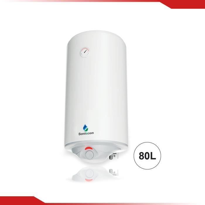 Vertical Chauffe-eau électrique 80 l Chauffe-eau électrique Chauffe-eau électrique 2000 W avec écran LED 30-75 °C Vertical Chauffe-eau électrique 80 l Chauffe-eau électrique Chauffe-eau électrique 2000 W avec écran LED 30-75 °C