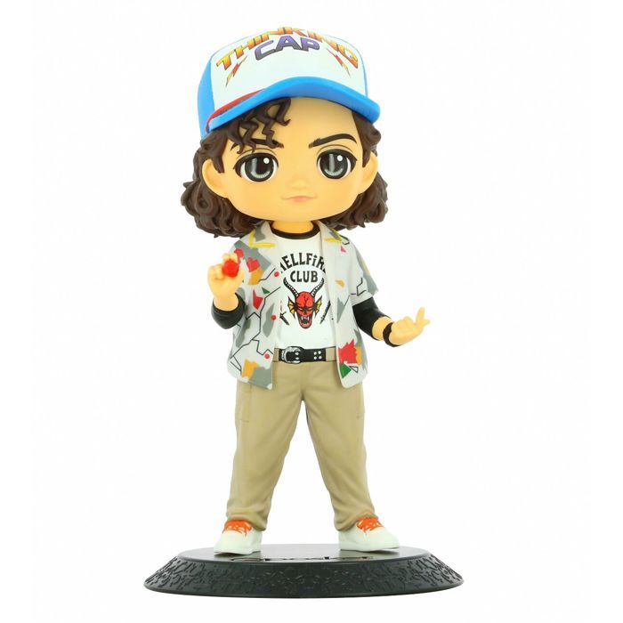 Figurine Banpresto Dustin Q Posket 13cm Couleurs vives Pose dynamique Mixte