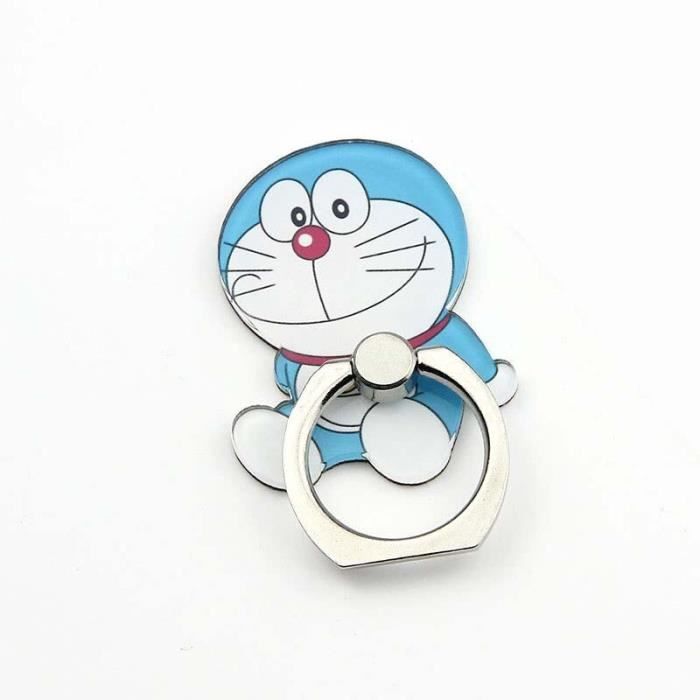 Personnage De Dessin Anime Support Pour Telephone Anneau Support De Telephone Mobile Chat Bleu Rotation 360 De Cdiscount Telephonie