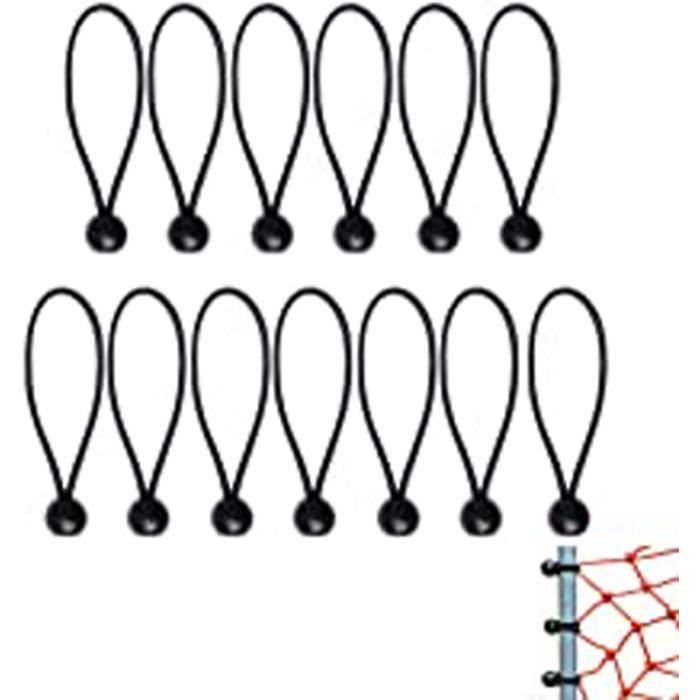 Tendeurs élastiques Avec Boules - Lot De 30 Pièces Pour Bâches Et Tentes - 150mm Et 200mm