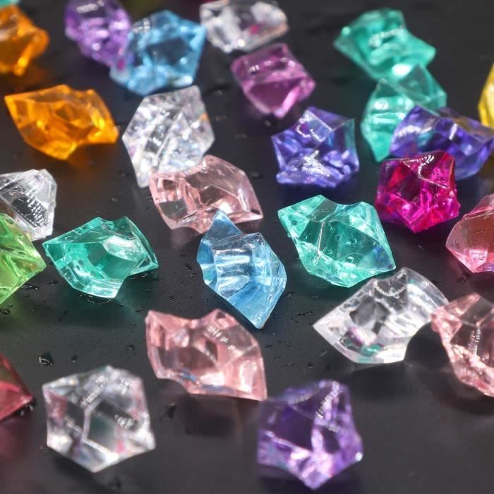 RYAN 820 Pierres Précieuses En Cristal Acrylique – Diamants De Table Multicolores – Décorations Fête Et Maison – 15×11 Mm – Remplissage Pour Aquarium Ou Vase