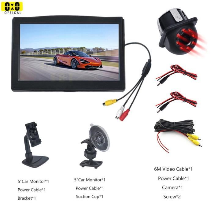 Caméra De Recul Pour Voiture - Compatible Citroën C2 C3 C4 C5 C6 C8 DS3 DS4 DS5 Et Peugeot 106 208 307 308 3008CC