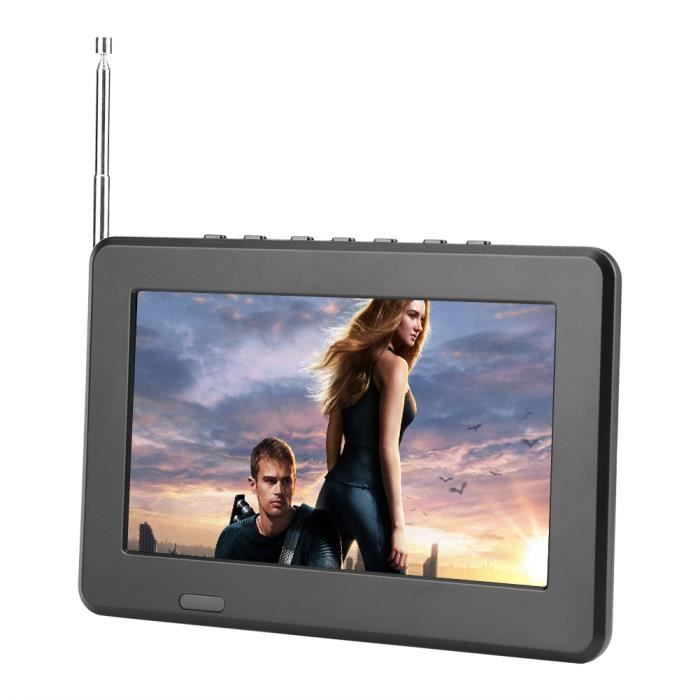 TV Portable Numérique 10 Pouces - 1080p ATSC, Batterie Lithium, Pour Voiture Et Extérieur