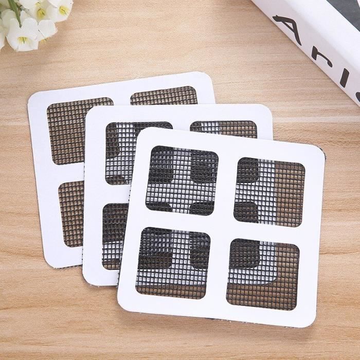 Filet de fixation adhésif pour fenêtre de maison,50 pièces,anti-moustiques,mouches,insectes,réparation d'écran,Patch mural,maille,pour fenêtre Filet de fixation adhésif pour fenêtre de maison,50 pièces,anti-moustiques,mouches,insectes,réparation d'écran,Patch mural,maille,pour fenêtre