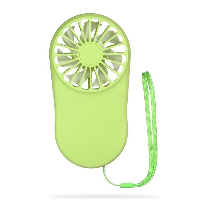 Mini Ventilateur Portable USB Pliable – 3 Vitesses – Rechargeable – Idéal Été Voyage Bureau Blanc