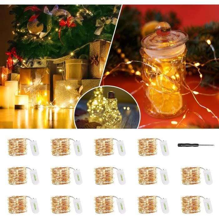 Guirlande Lumineuse Multicolore De Ballons à Air Chaud, 20 LED, 3m, Décorations, Fonctionne à