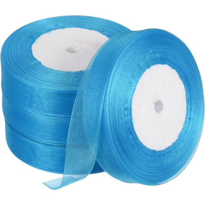 Ruban Cadeau En Mousseline D'Organza Vert, 2 Cm X 45 M