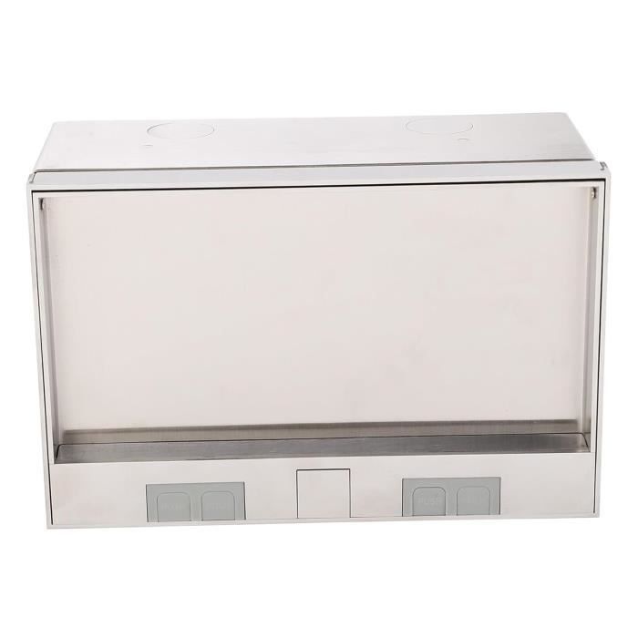 Prise De Sol Encastrée Invisible - 2 Prises UE, 16A 4000W, Acier Inoxydable - Pour Maison, Bureau, Installation Dans Le Sol - 7