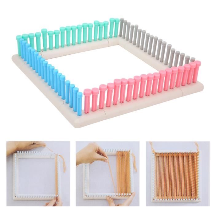 Kit Métier à Tricoter Oumefar - Machine à Tricoter Manuelle Pour Débutants, écharpes Et Chapeaux