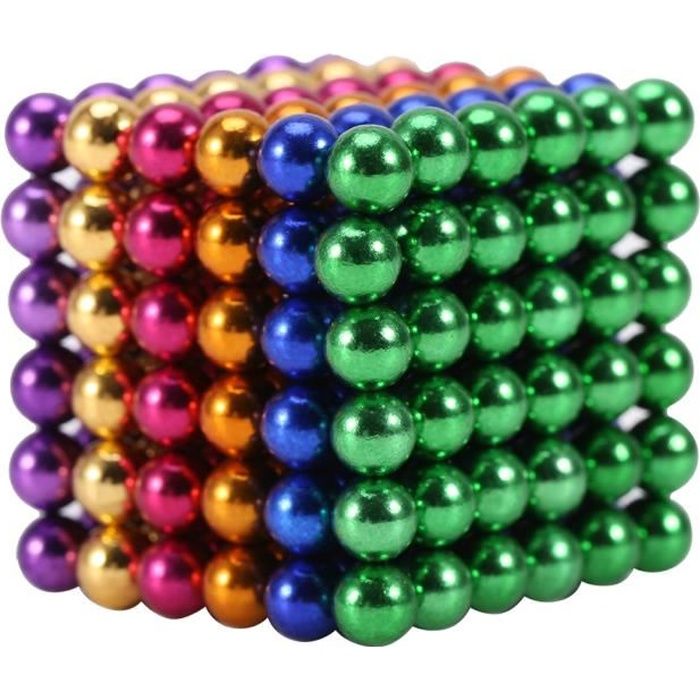 Cube magnétique magique (216 billes) Boule magnétique en néodyme HB030 -  Cdiscount Jeux - Jouets