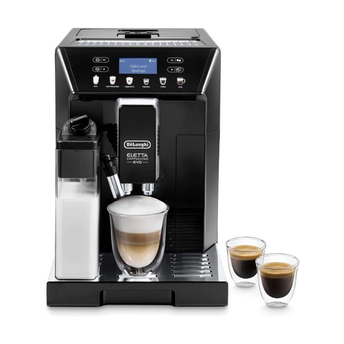 Machine à café automatique DeLonghi Eletta - Noir - Expresso (capsule) - 15 bar - Grains de café