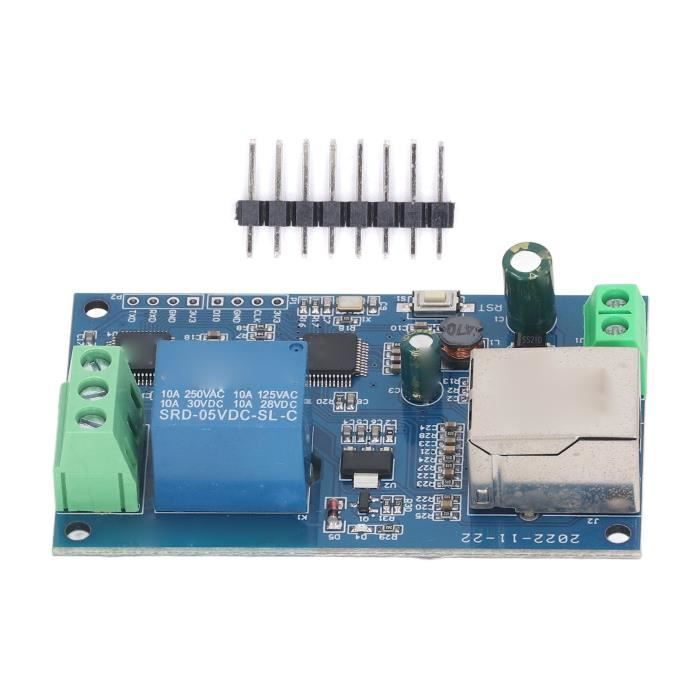 Module Relais Ethernet 16 Canaux RJ45 Serveur Web – Contrôle à Distance Lumières, Appareils Via LAN/WAN