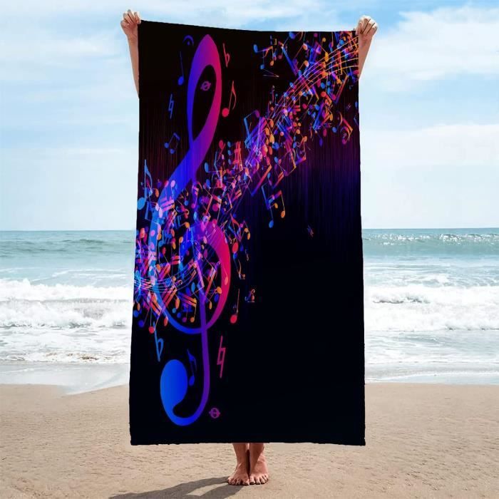 Serviette De Plage Microfibre Grande Taille 180x90cm - Séchage Rapide Anti-Sable
