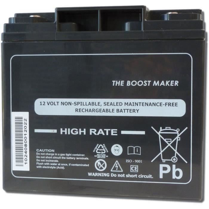 BATTERIE. 12V 20AH 250A +G 196X131X185 U1-250