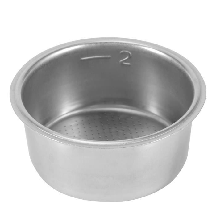 Filtre Panier Pressurisé Acier Inoxydable Pour Machine à Café – Double Couche, Réutilisable & Robuste (51-52,5 Mm)