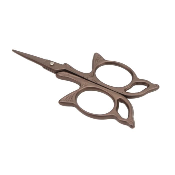 YOUGUOM Ciseaux De Broderie, Petits Ciseaux De Couture De Précision à Pointe Pointue Pour Loisirs Créatifs, Travaux D'aiguille, Filetage De Coupe, 11,4 Cm, Or Rose Style Vintage