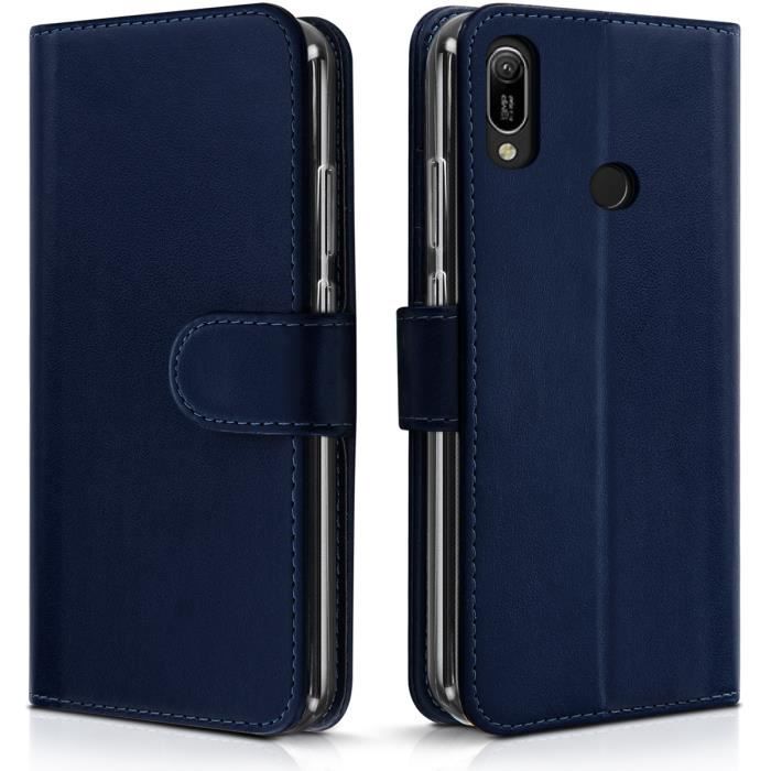 Étui de Protection Portefeuille Huawei Y6 2019 Simili cuir Semi rigide