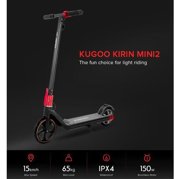 Trottinette Scooter électrique KUGOO KIRIN Mini 2 pliant pour enfants ...