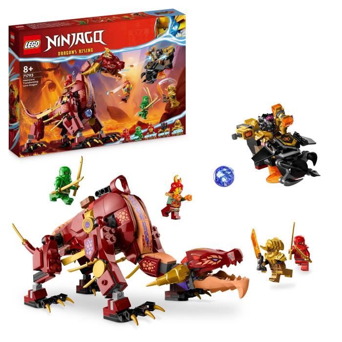 LEGO 71796 Ninjago Le Dragon Élémentaire Contre Le Robot de l