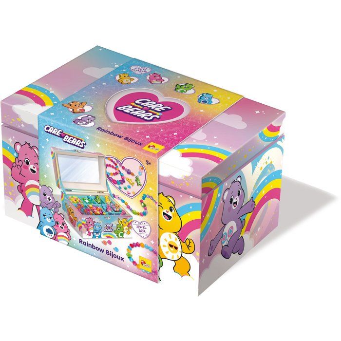 Boîte à bijoux créative LISCIANI Care Bears Perles et breloques Miroir intégré Rangement pratique