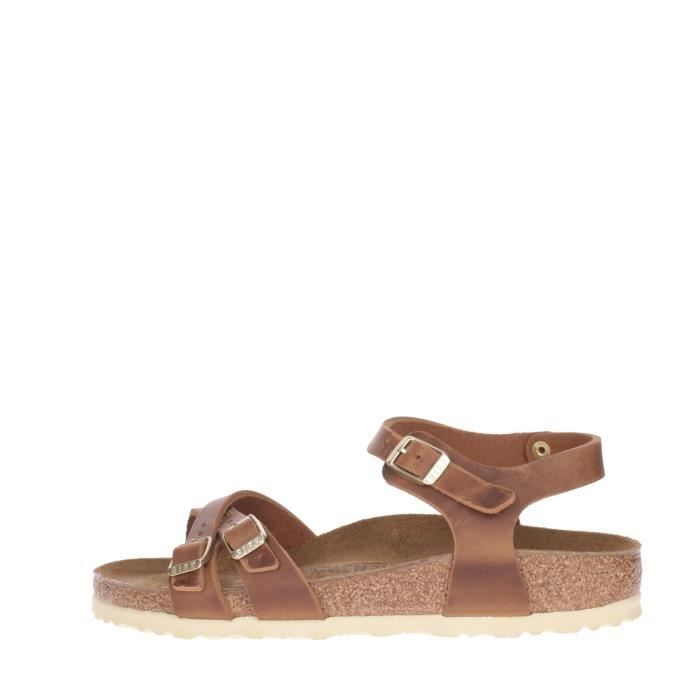 Sandales Birkenstock Kumba pour femmes en cuir cognac