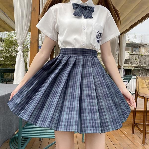 Jupe Plissée Carreaux Femme Taille Haute Vintage Mi-Longue - Style Tartan