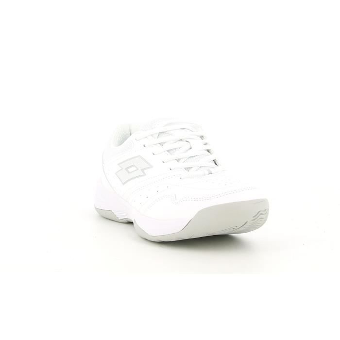 chaussures multisport chaussures de sport lotto amf xix w court logo 217495. pour femme, couleur blanche
