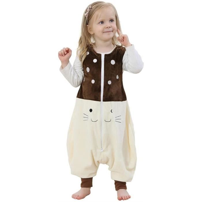 Grenouillère Bébé Sans Manches Halloween - Broderie Citrouille - Taille élastique 3-24 Mois