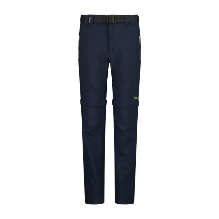 pantalon cargo zip enfant cmp - b.blue-limegreen - 2 ans