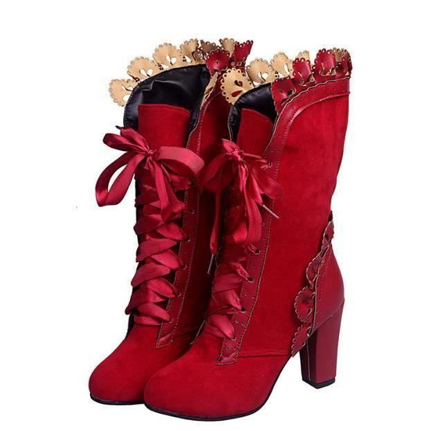 Bottes mi mollet plates top
