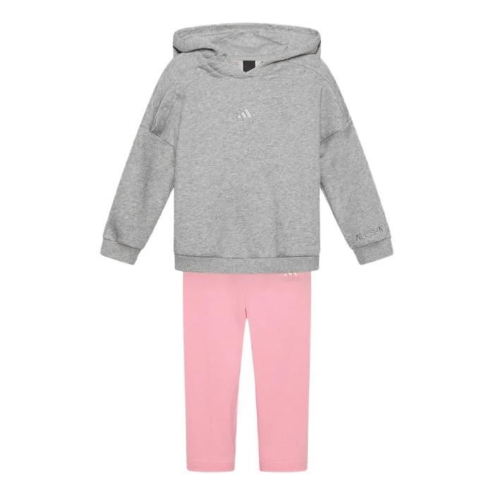 Ensemble Gris/Rose Fille Adidas HN3483