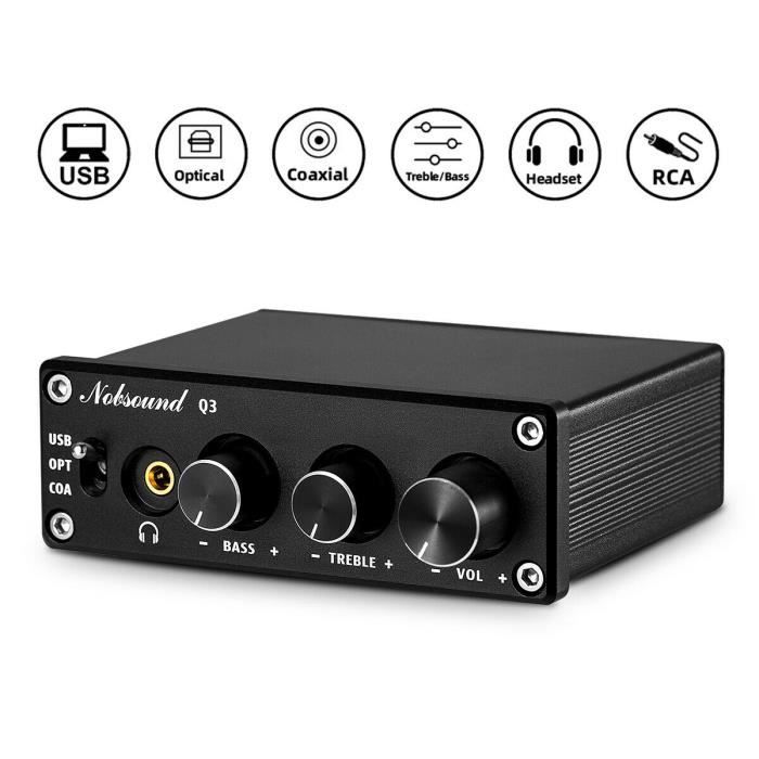 En savoir plus sur nous Noir FX-Audio DAC-X6 Mini décodeur audio numérique HiFi 2.0 entrée DAC