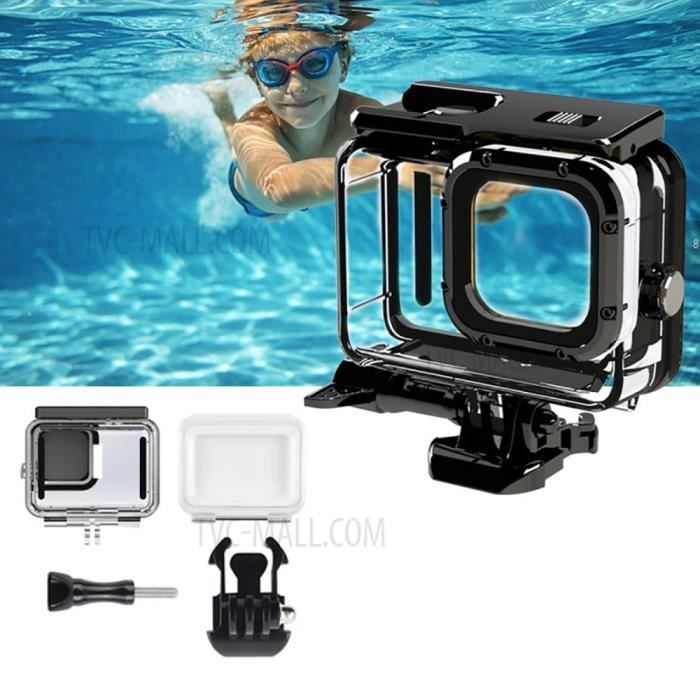 ®cBOX Caisson étanche à 50 mètres pour GOPRO HERO 9 et 10 Black, avec 2 portes arrières échangeables