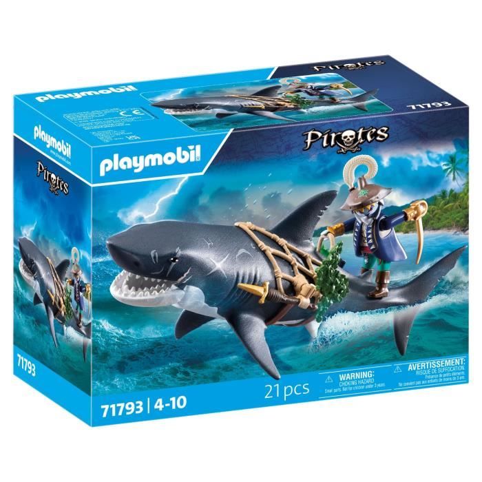 Pirate Et Requin Avec Mâchoire Articulée Playmobil La Boite - vue 2