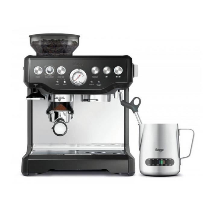 Machine expresso - SAGE - The Barista Express - 15 bars - Inox noir - Pré-infusion basse pression
