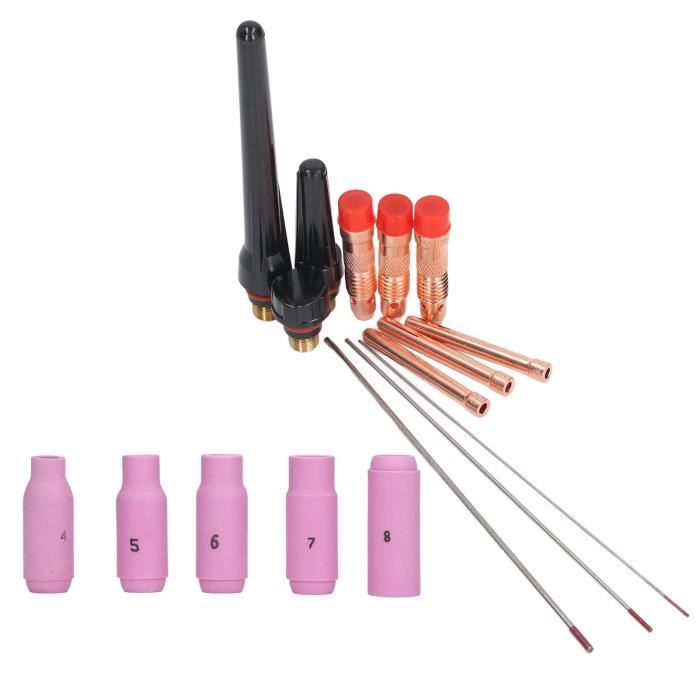 SALALIS Kit D'Accessoires Pour Chalumeau De Soudage TIG, Buse En SALALIS Kit D'Accessoires Pour Chalumeau De Soudage TIG, Buse En