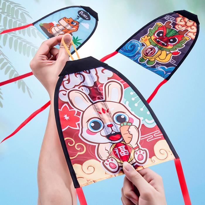 Wolkenstürmer – Cerf-volant Enfant Sled Rainbow, 1 Ligne, Sans Armature, Prêt à Voler, Dès 3 Ans, Sac Inclus