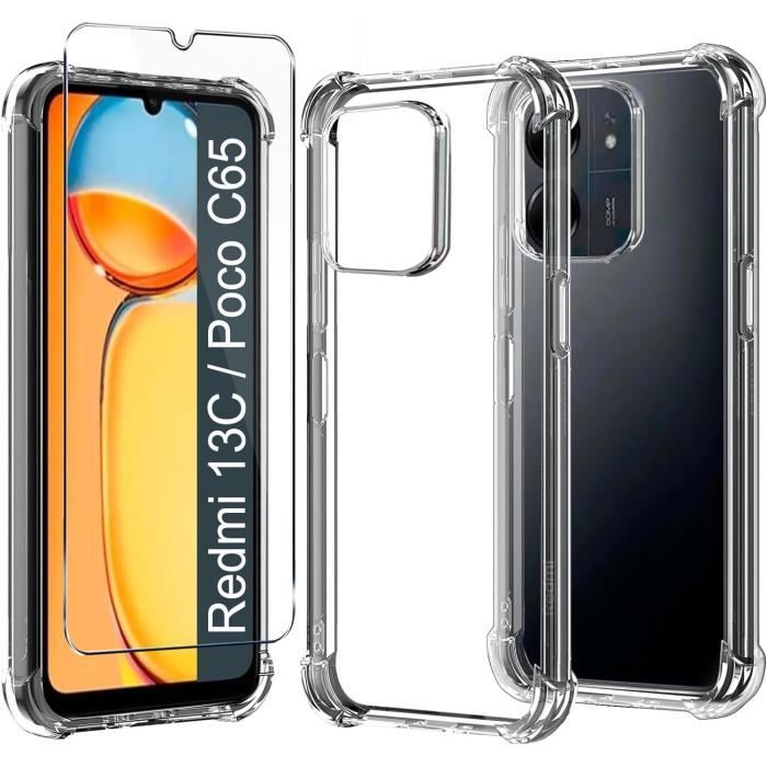 Coque Silicone Souple Pour Xiaomi Redmi 13C / Poco C65 - Protection Anti-chocs, Antidérapante, Douce Au Toucher, Couleur Noir