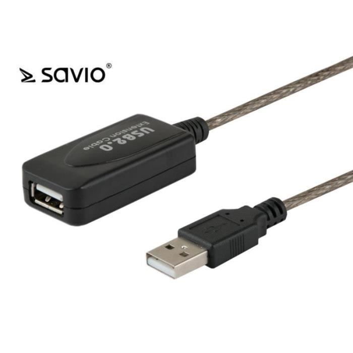 SAVIO CL-76 EXTENSION USB ACTIVE 2.0 5 M