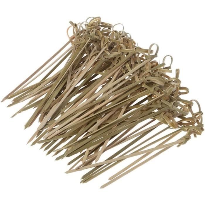 Lot De 200 Pics à Cocktail En Bambou Pour Apéritifs, Cure-dents