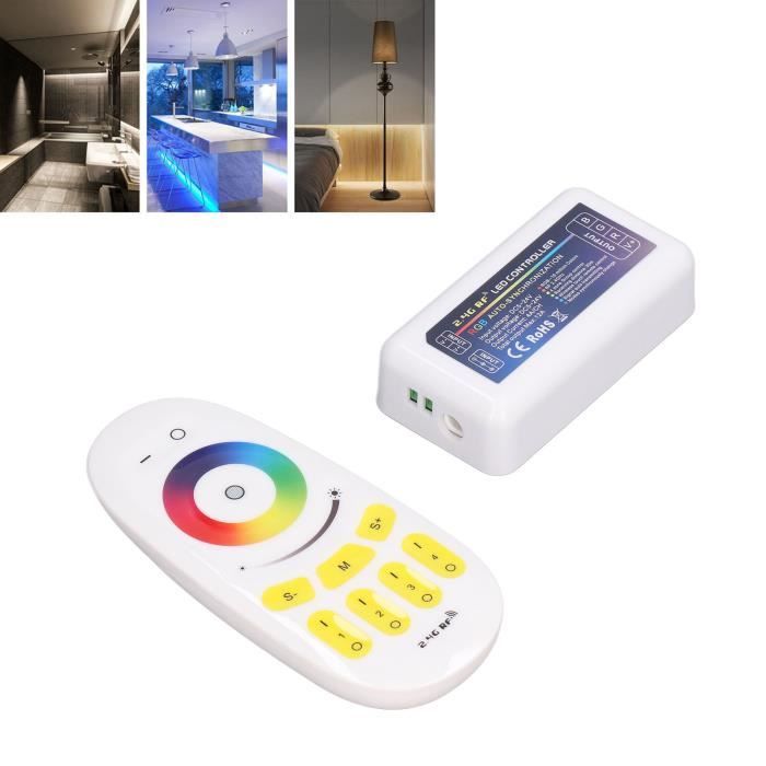 Contrôleur LED Monochrome Aboiled SPI - DC5-24V - Compatible Télécommande 2.4G - Pour Bandeaux LED